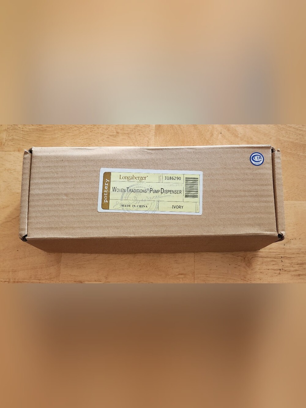 NIB Longaberger Ivory Pump Dispenser